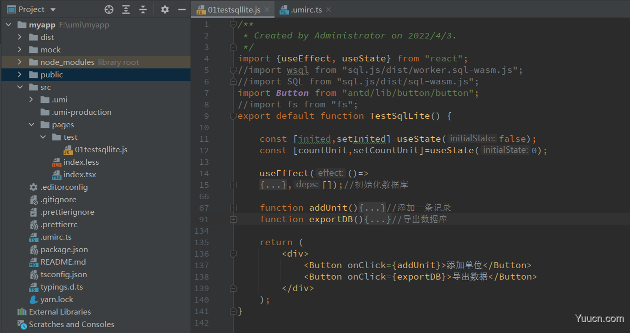 前端框架小实验-在umi框架中以worker线程方式使用SQL.js的wasm
