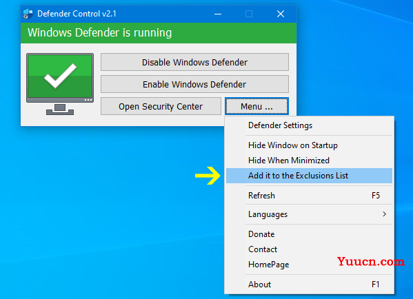 电脑学习网首发一键强制永久关闭屏Windows11/Windows10/系统屏蔽自带Microsoft Defender杀毒软件