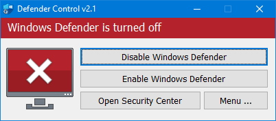 电脑学习网首发一键强制永久关闭屏Windows11/Windows10/系统屏蔽自带Microsoft Defender杀毒软件
