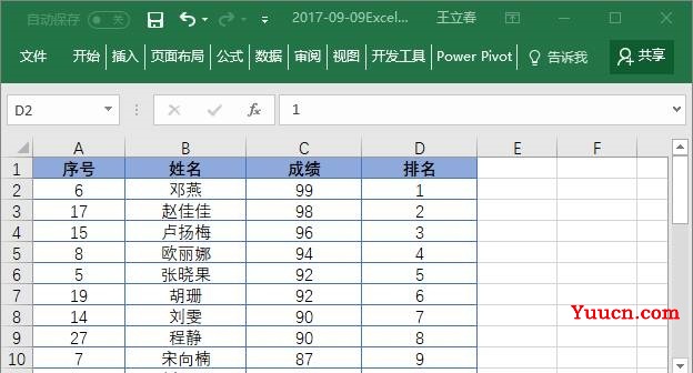 Excel排名函数RANK的用法! Excel排名函数RANK的用法!