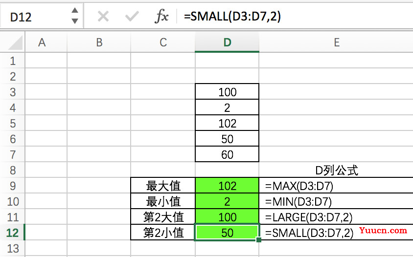 在Excel中11种常用函数 在Excel中11种常用函数
