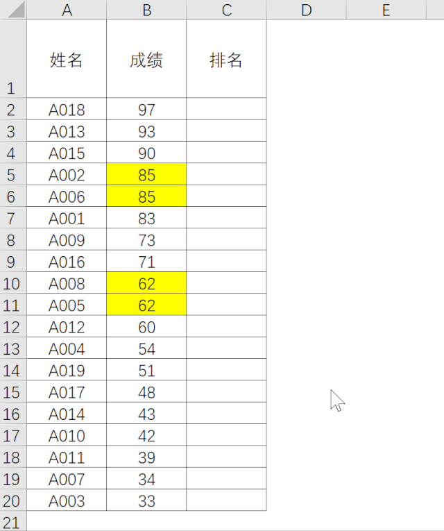 Excel中如果能有这个函数,中国式排名就很简单了! Excel中如果能有这个函数,中国式排名就很简单了!
