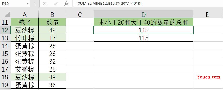 条件求和:sumif函数的数组用法 条件求和:sumif函数的数组用法