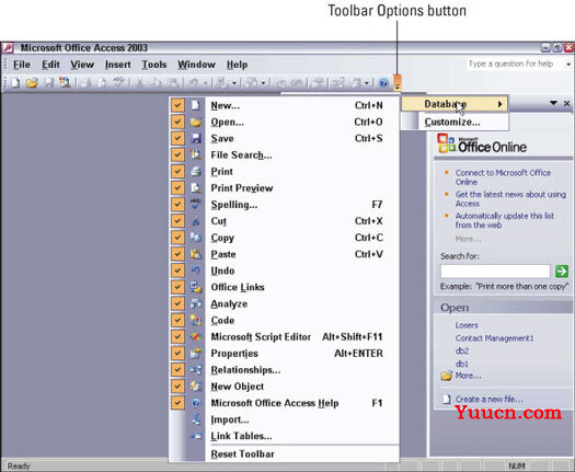 如何自定义Office 2003用户界面？