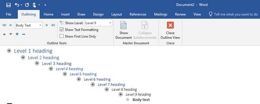 在Word 2019中定义标题 在Word 2019中定义标题