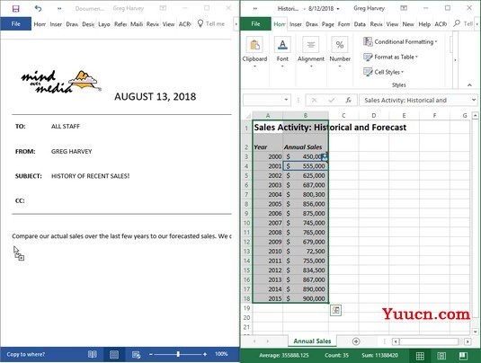 如何使用Word 2019共享Excel 2019数据 如何使用Word 2019共享Excel 2019数据