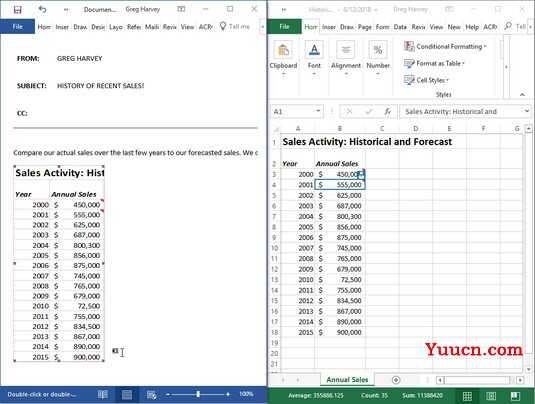 如何使用Word 2019共享Excel 2019数据 如何使用Word 2019共享Excel 2019数据