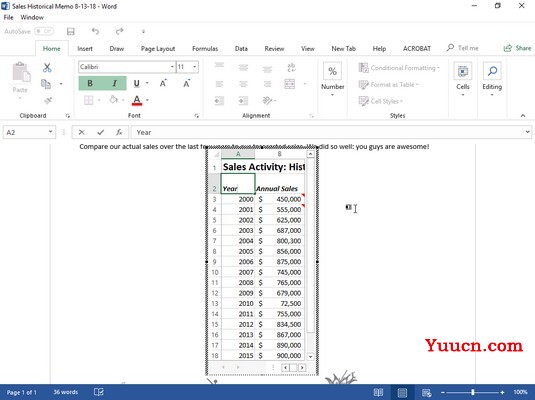 如何使用Word 2019共享Excel 2019数据 如何使用Word 2019共享Excel 2019数据
