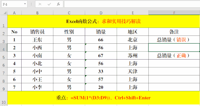 复工后还在用Sum函数求和,那就真的Out了!
