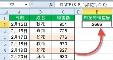 SUMIF函数,了解下! SUMIF函数,了解下!