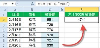 SUMIF函数,了解下! SUMIF函数,了解下!