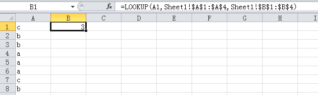 Excel的lookup函数详解