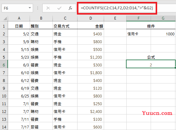 countif与sumifs函数的应用