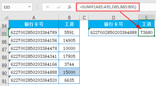 你确定你会用函数SUMIF吗?