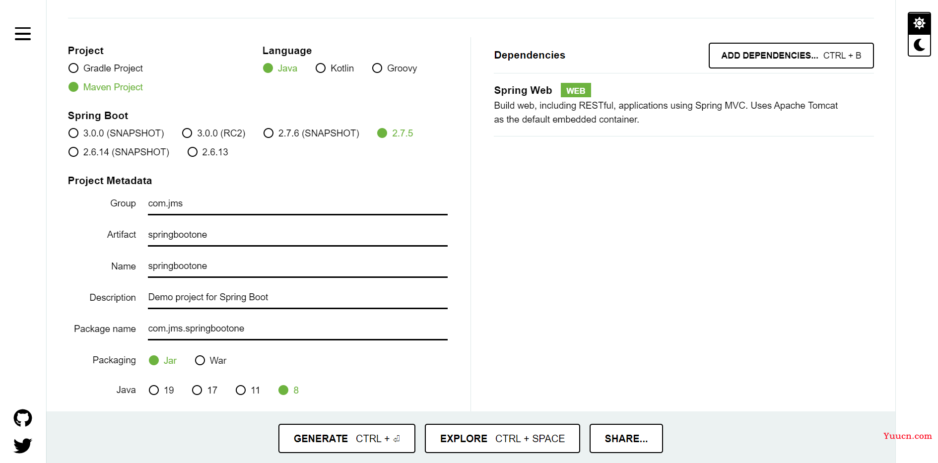 SpringBoot（二）：创建SpringBoot项目的方式