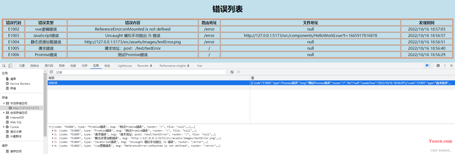 Vue全局监测错误并生成错误日志实现方法介绍