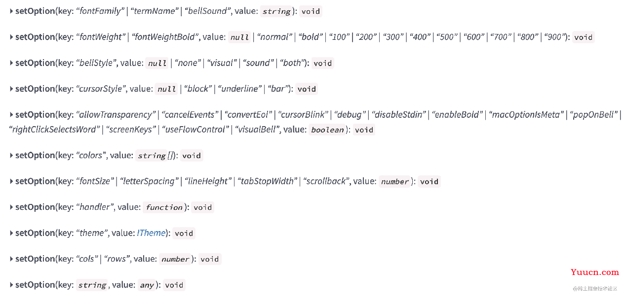 Xterm.js入门官方文档示例详解