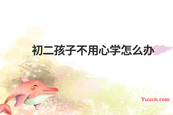 初二孩子不用心学怎么办
