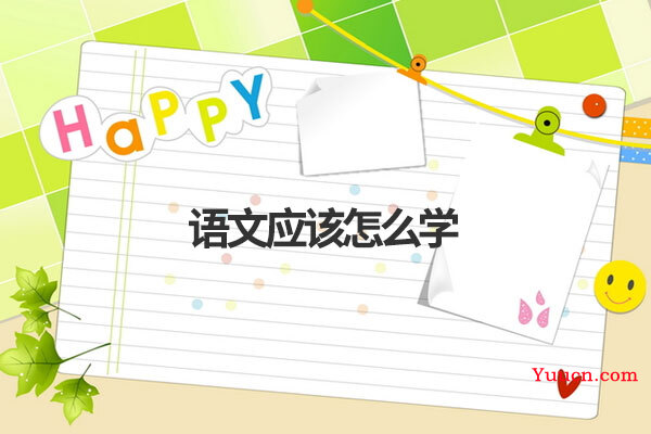 语文应该怎么学
