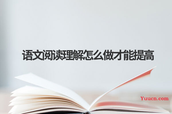 语文阅读理解怎么做才能提高