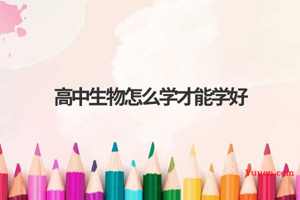 高中生物怎么学才能学好