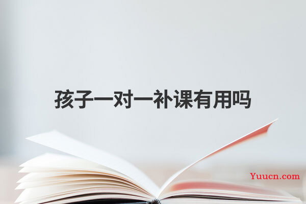 孩子一对一补课有用吗