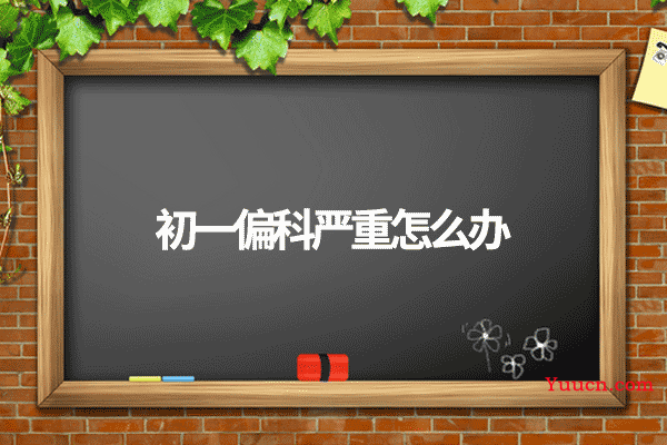 初一偏科严重怎么办