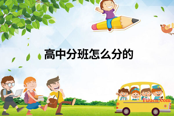 高中分班怎么分的