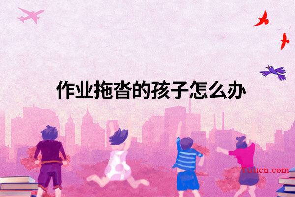 作业拖沓的孩子怎么办