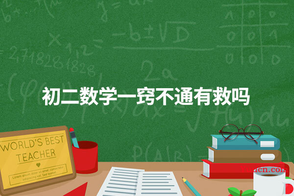 初二数学一窍不通有救吗 初二数学一窍不通有救吗