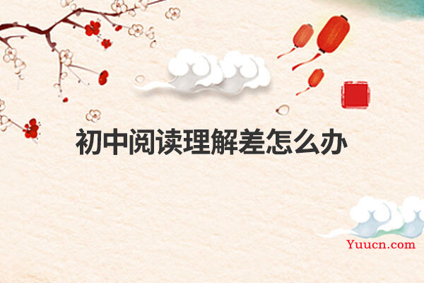 初中阅读理解差怎么办