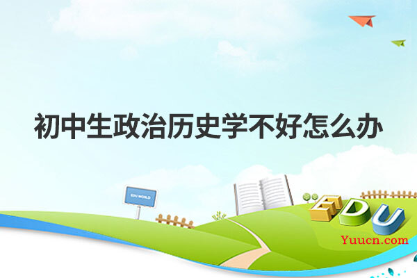 初中生政治历史学不好怎么办