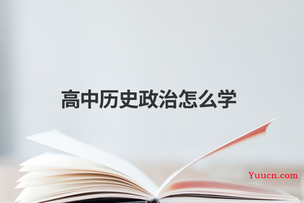高中历史政治怎么学