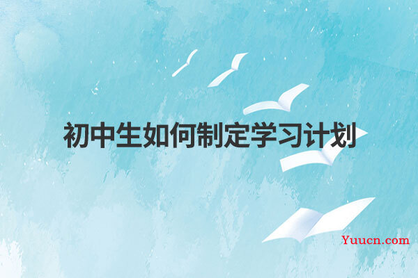 初中生如何制定学习计划