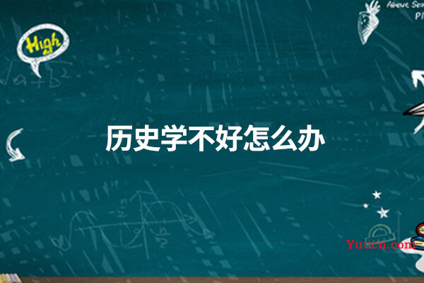 历史学不好怎么办