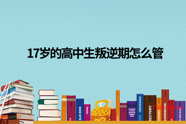 17岁的高中生叛逆期怎么管