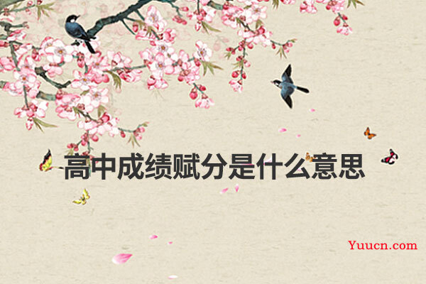 高中成绩赋分是什么意思
