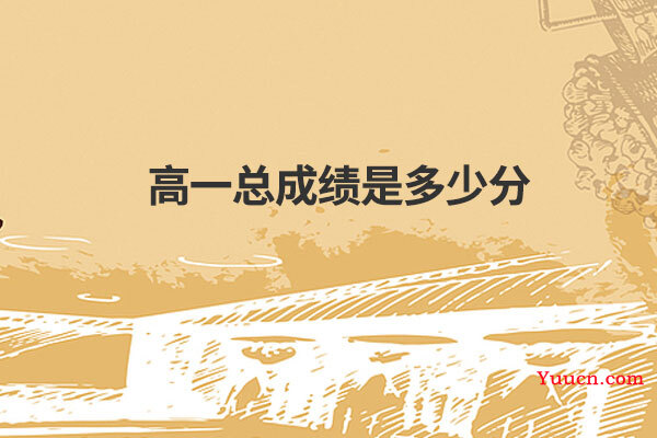 高一总成绩是多少分
