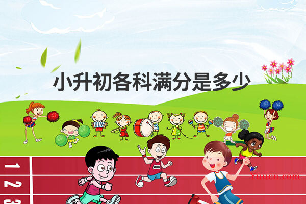 小升初各科满分是多少
