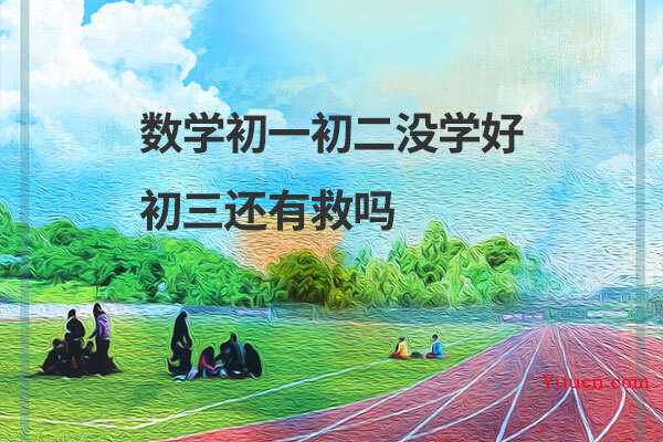 数学初一初二没学好初三还有救吗