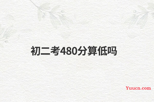 初二考480分算低吗