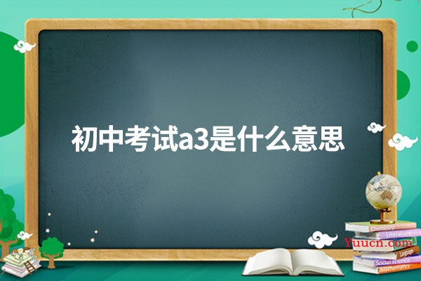 初中考试a3是什么意思