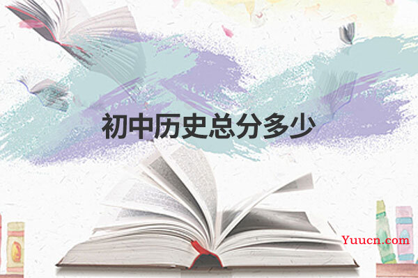 初中历史总分多少