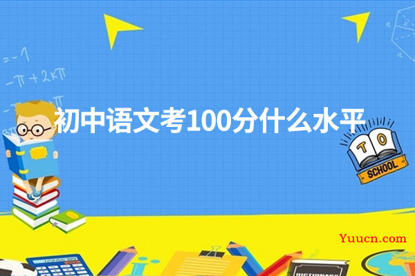 初中语文考100分什么水平