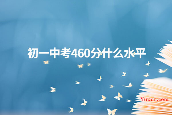 初一中考460分什么水平 初一中考460分什么水平
