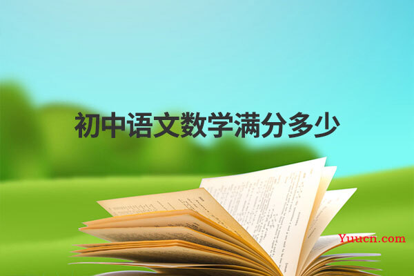 初中语文数学满分多少