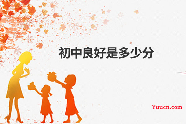 初中良好是多少分
