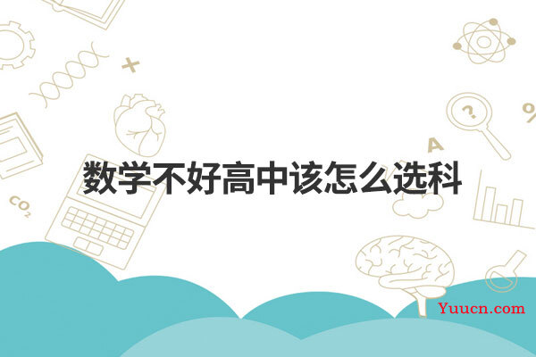 数学不好高中该怎么选科