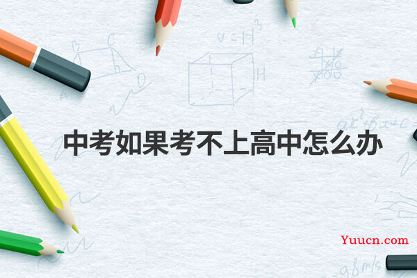 中考如果考不上高中怎么办