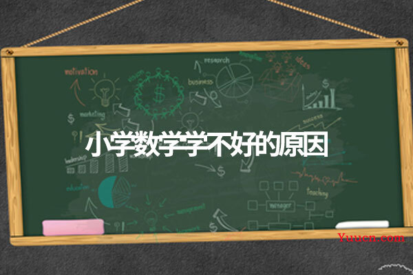小学数学学不好的原因